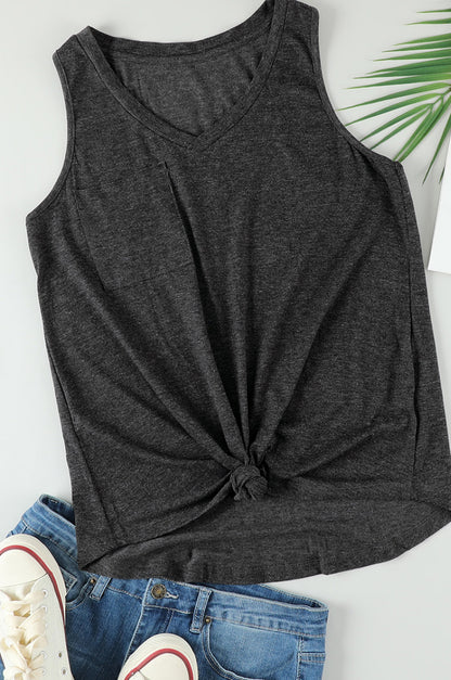Racerback Tank Top with Pocket