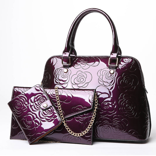 Fashion embossed shell bag portable picture bag