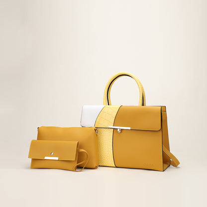 New Color Contrast Three Piece Mother Bag