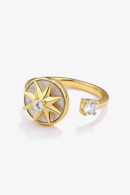 Star Zircon Open Ring