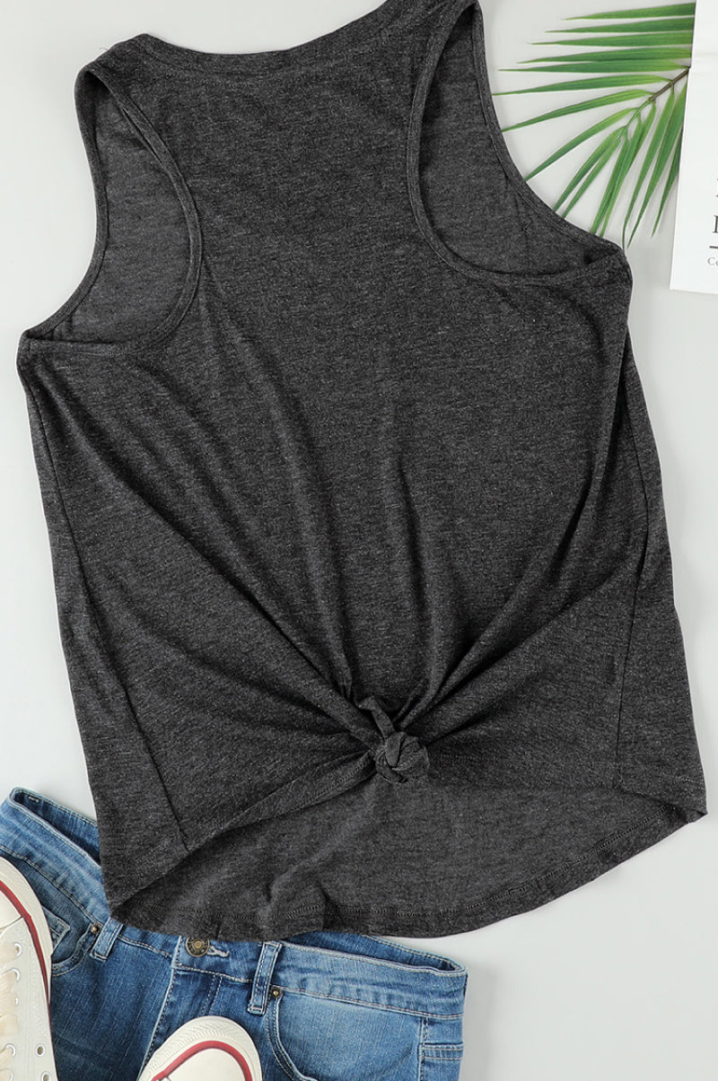 Racerback Tank Top with Pocket