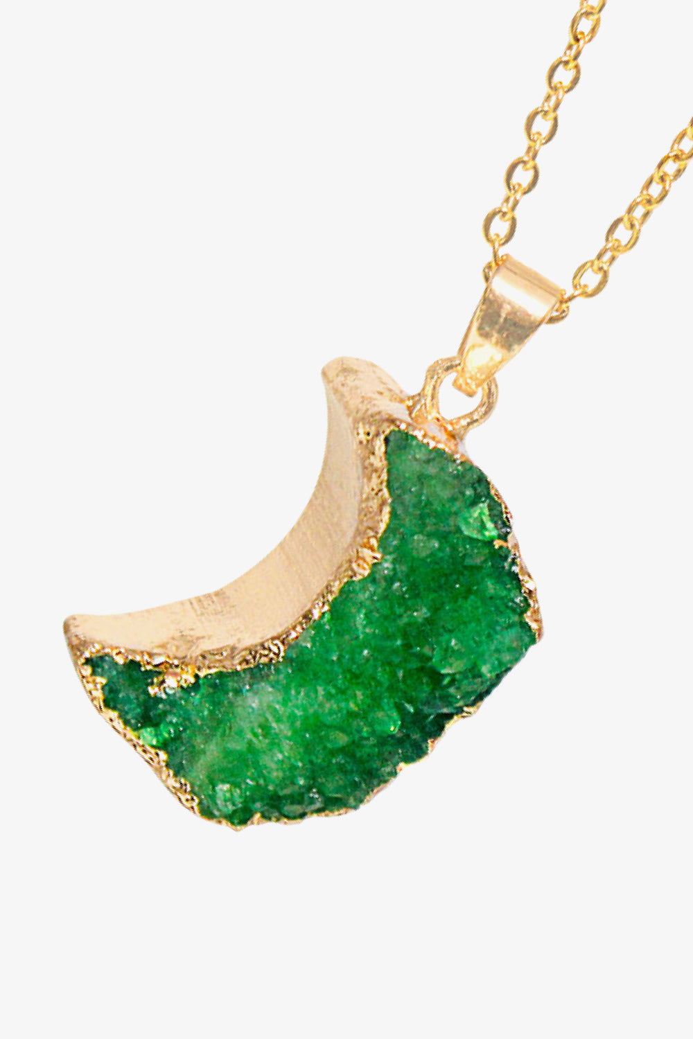 Moon Druzy Pendant