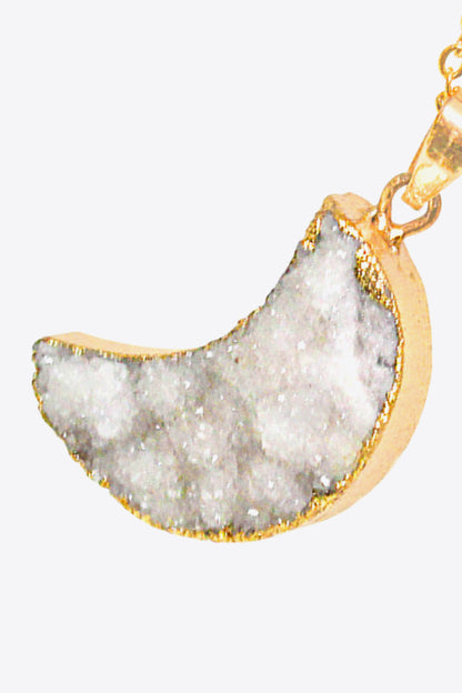 Moon Druzy Pendant