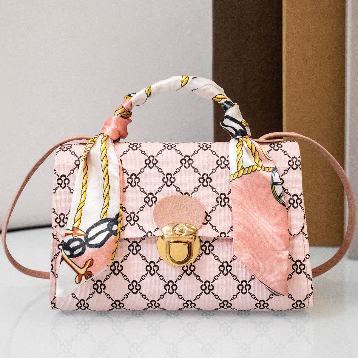 Sweet Crossbody Summer Pattern Cloth Small Square Bag