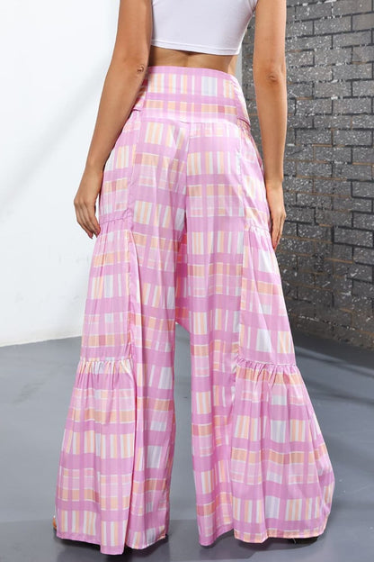 Printed High-Rise Tied Culottes