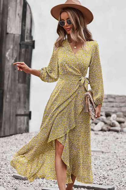Floral Tied Swing Maxi Dress