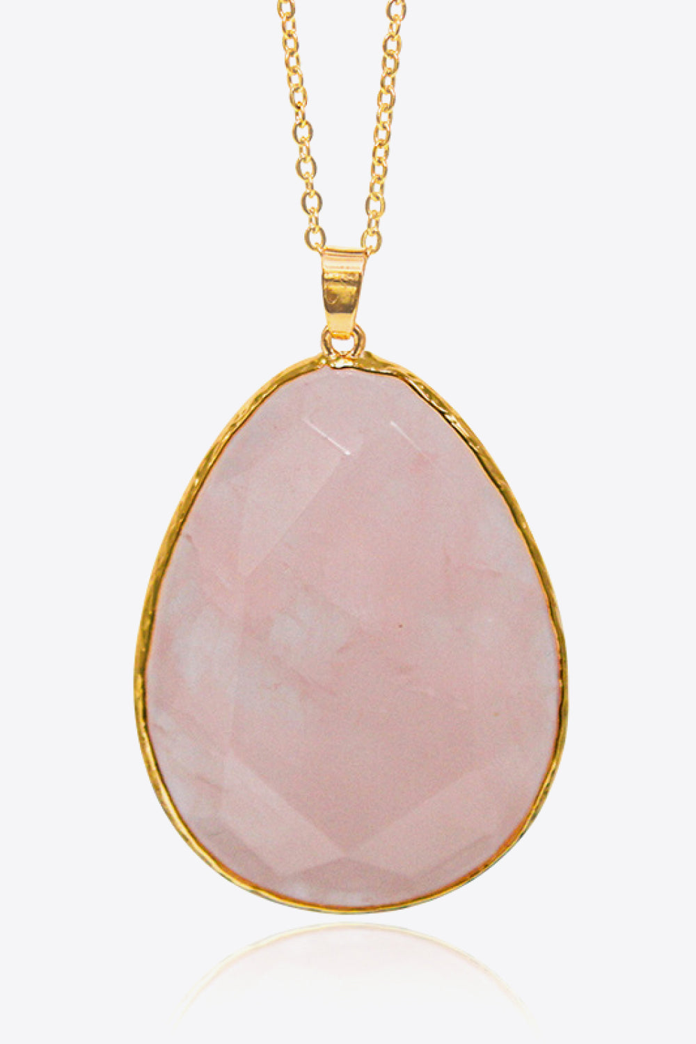 Contrast Teardrop Crystal Pendant