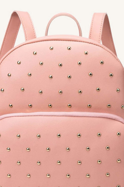 Studded PU Leather Backpack