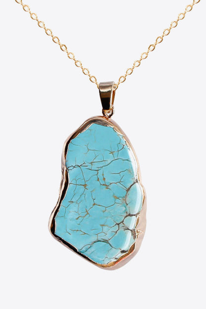 Irregular Turquoise Pendant