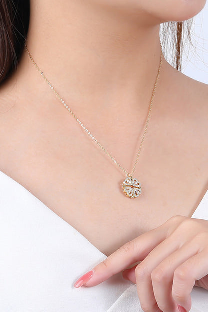 Two Ways To Wear Four Leaf Clover Pendant Necklace
