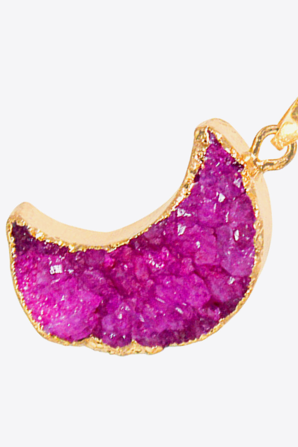 Moon Druzy Pendant