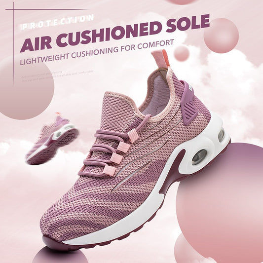 Women's Anti-stab Flying Fabric Wear-resistant Work Safety Shoes