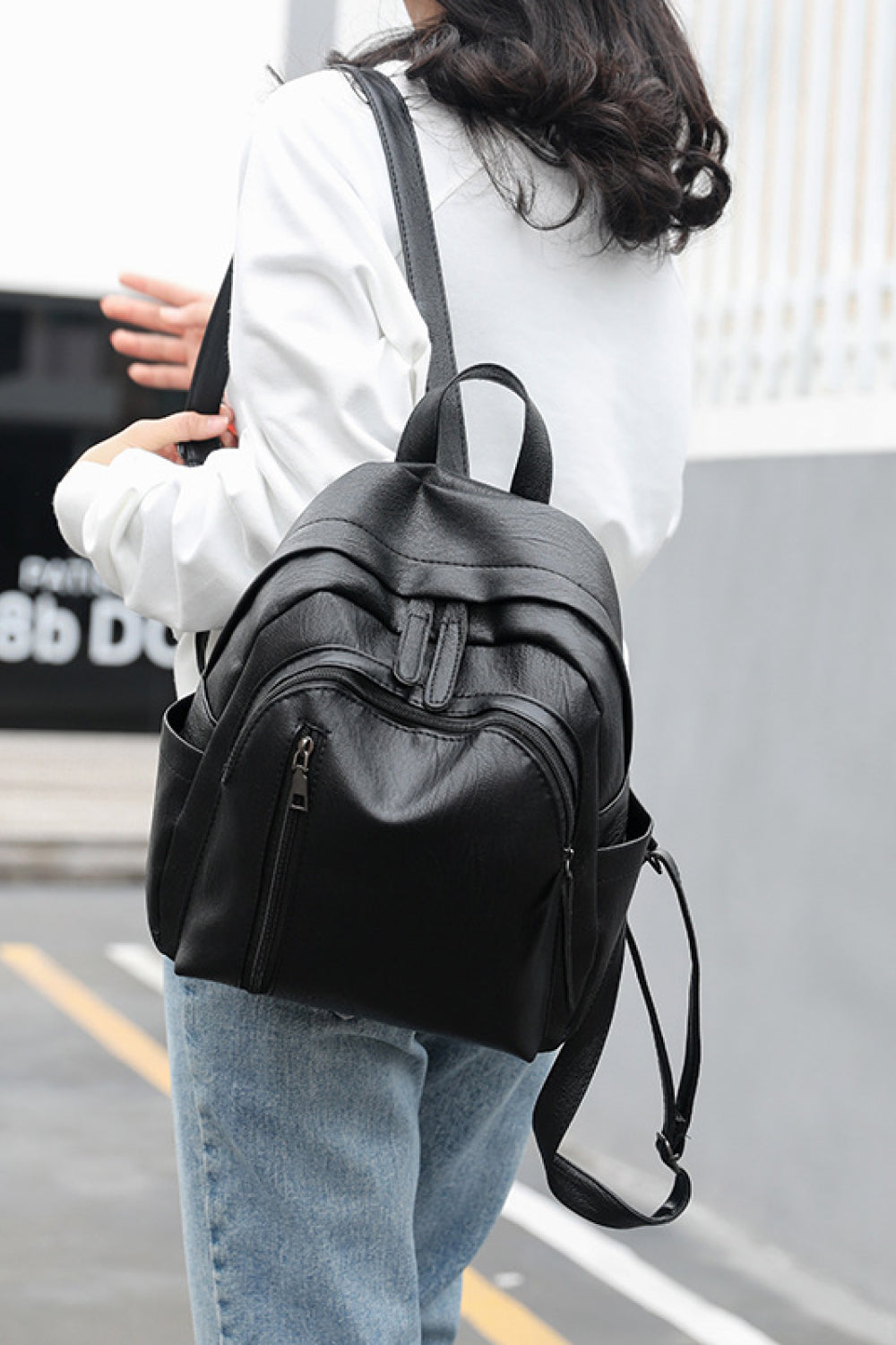 PU Leather Backpack