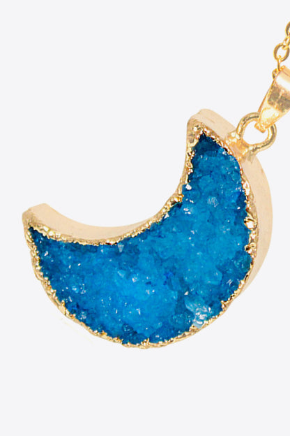 Moon Druzy Pendant