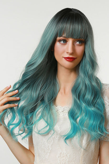 13*1" Full-Machine Wigs Synthetic Long Wave 26"
