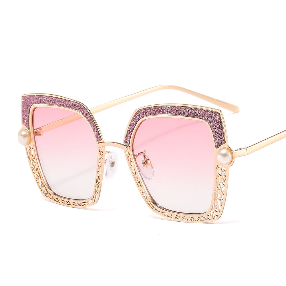 Metal Personality Rimless Sunglasses Modern