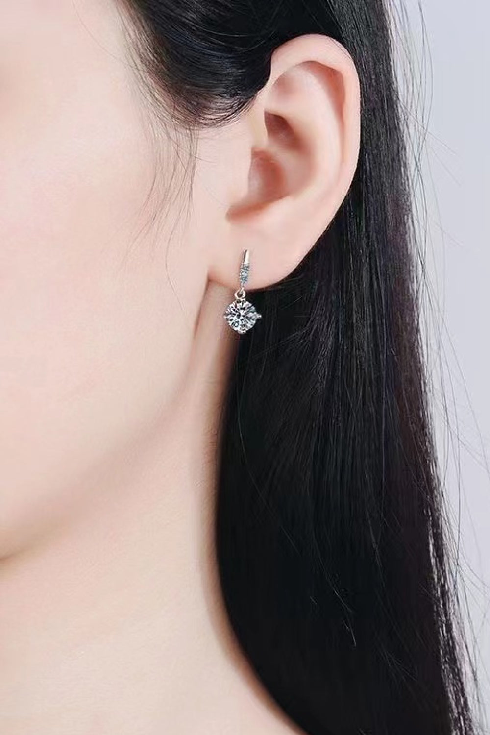 Get What You Need 2 Carat Moissanite Drop Earrings