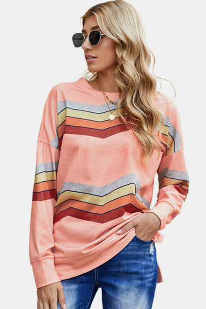 Zig Zag Long Sleeve Tee