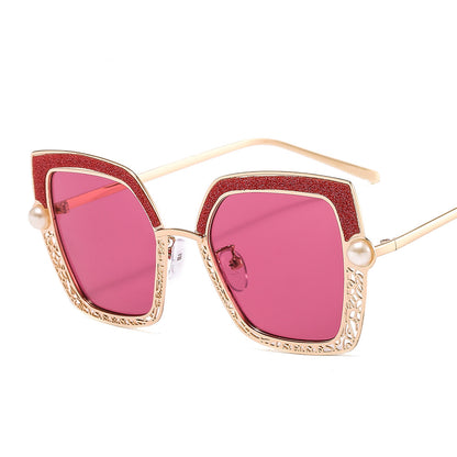 Metal Personality Rimless Sunglasses Modern