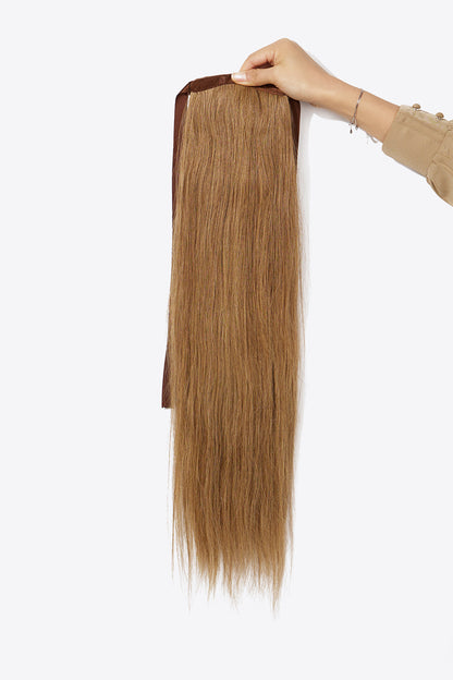 24" 130g Ponytail Long Lasting Human Hair