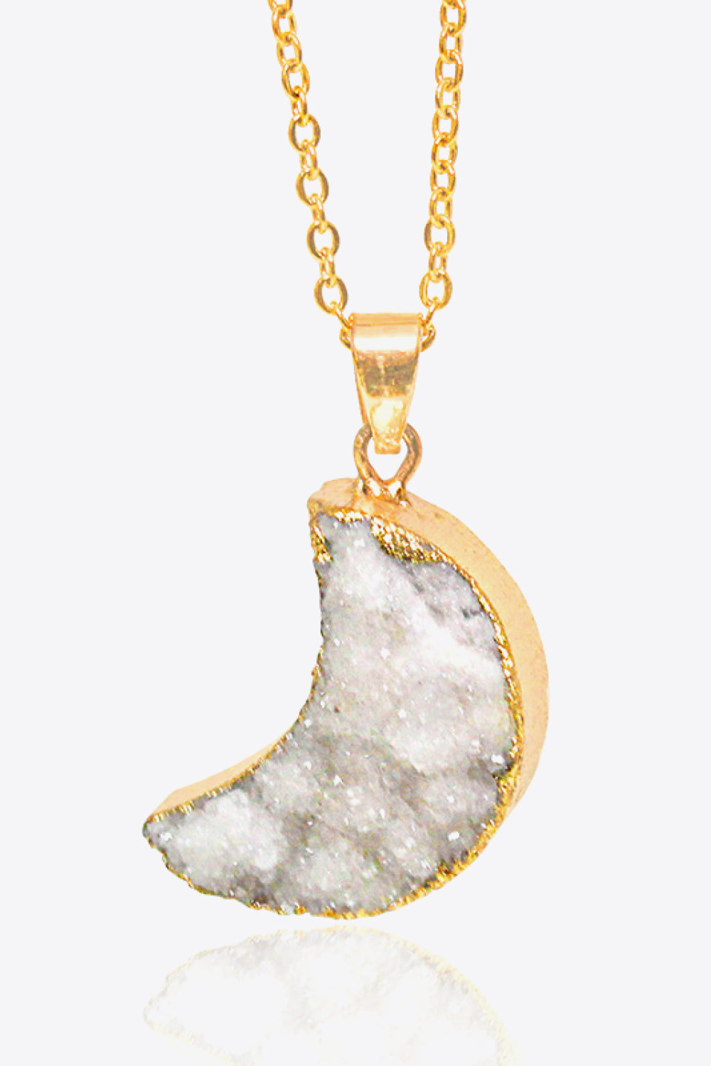 Moon Druzy Pendant