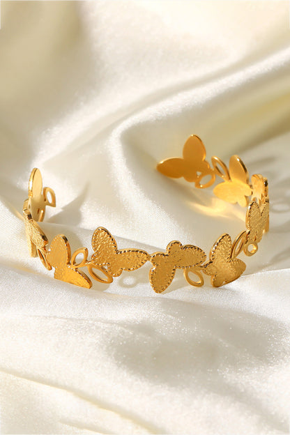 Butterfly-Shape Open Bracelet
