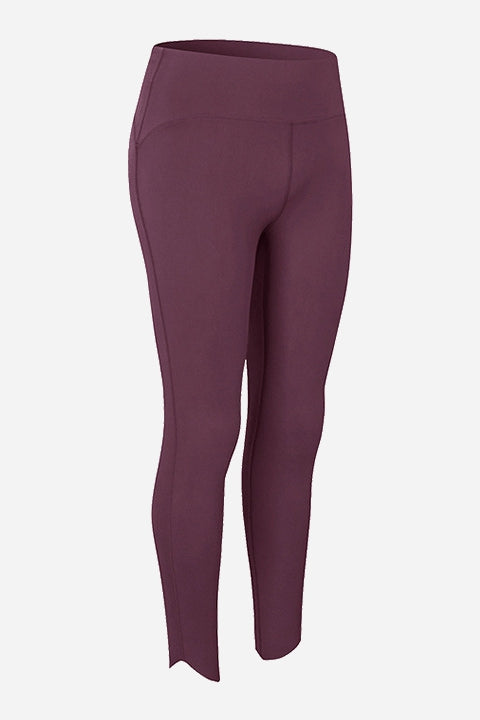 High Waist Asymmetrical Ankle Cropped Yoga Leggings