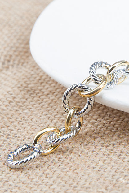 Two-Tone Twisted Bracelet